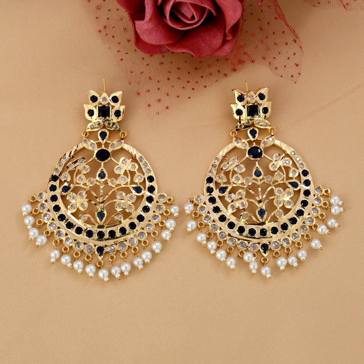 Gold Plated Chandbali Earrings