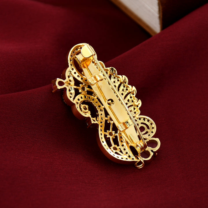 Gold Plated Polish Brooch