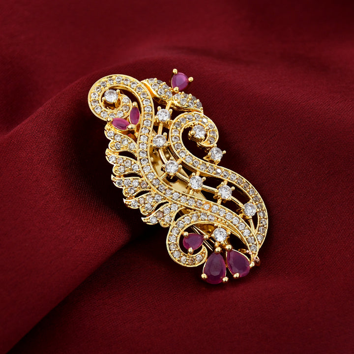 Gold Plated Polish Brooch