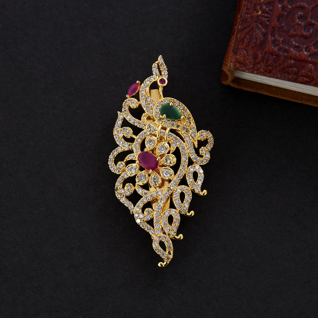 GOLD PLATED BROOCH
