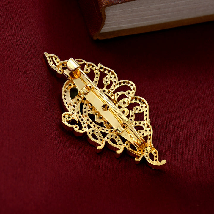 GOLD PLATED BROOCH