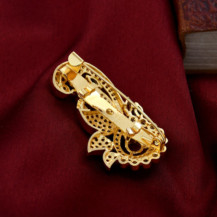 GOLD PLATED BROOCH