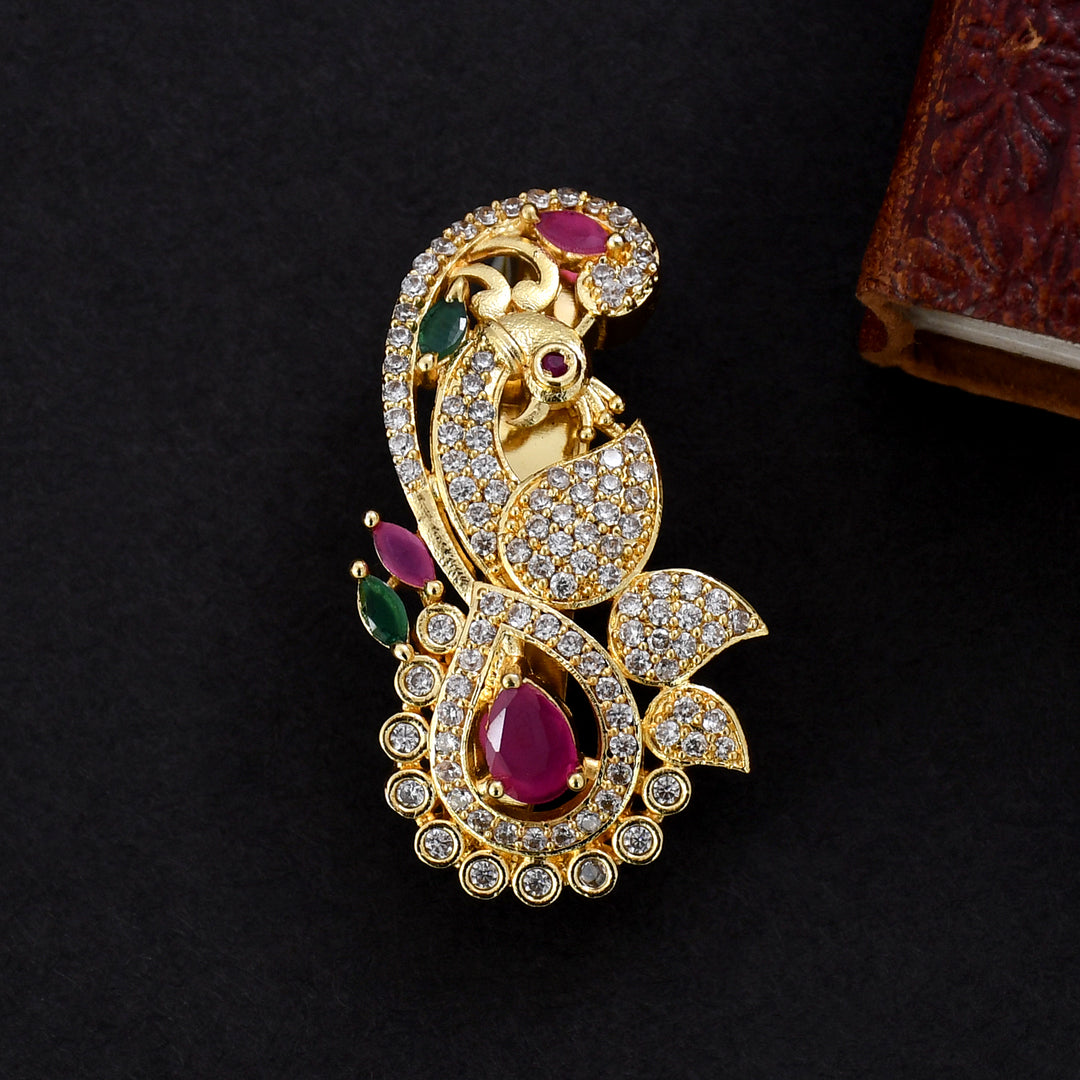 GOLD PLATED BROOCH