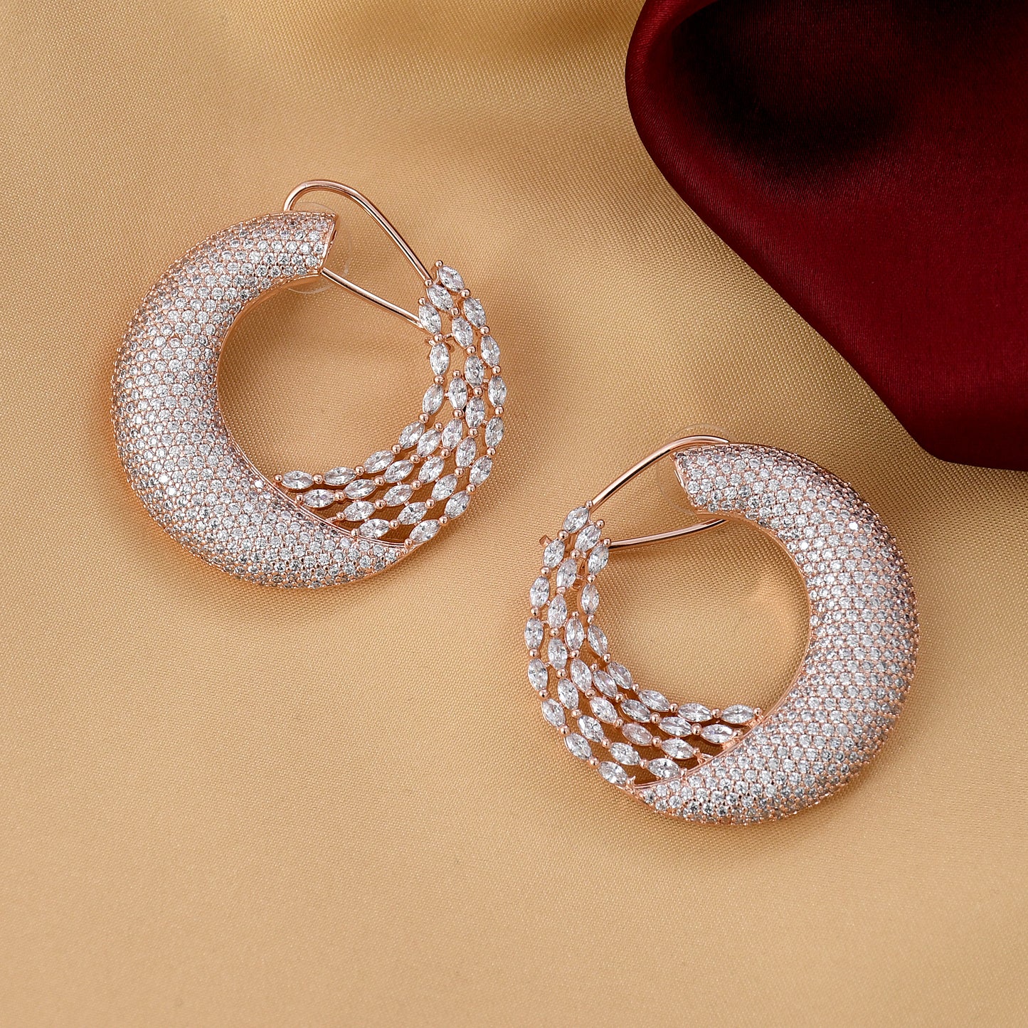 Round Shape Big Diamond Studs