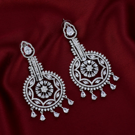 Designer Long Diamond Earrings