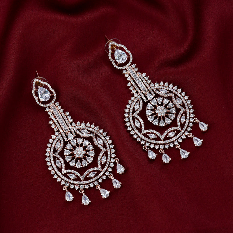 Designer Long Diamond Earrings