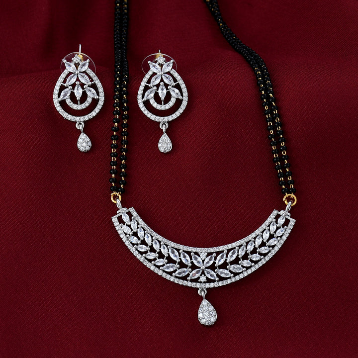 Leaf Style Diamond Mangalsutra