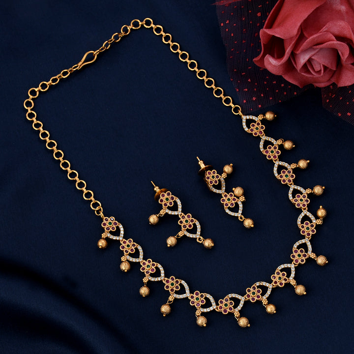 Matte Finish Necklace Set