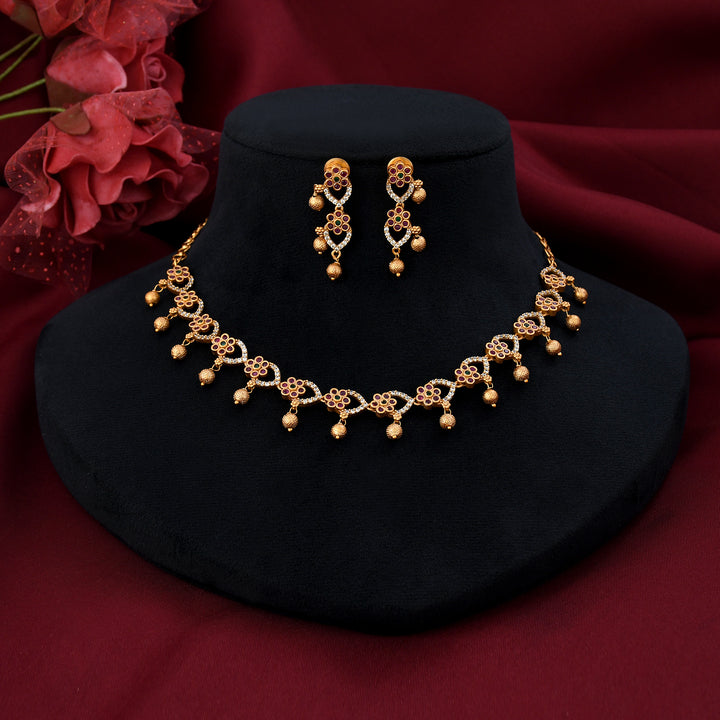 Matte Finish Necklace Set