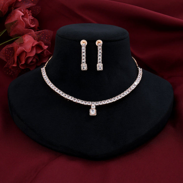 Single Line Diamond Necklace