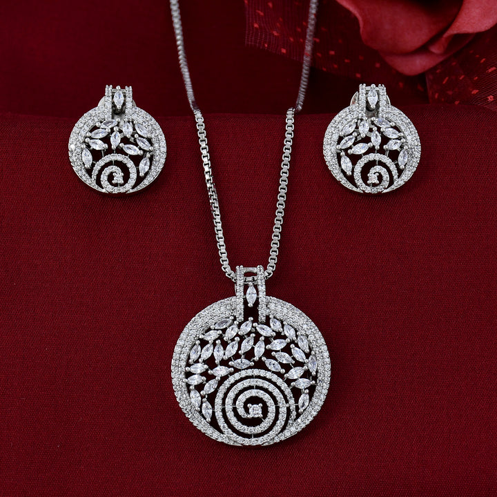 Designer Diamond Pendant Set