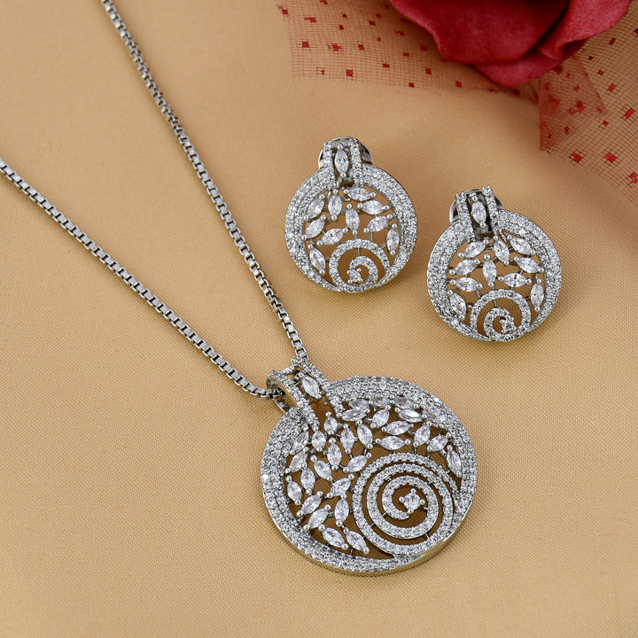 Designer Diamond Pendant Set