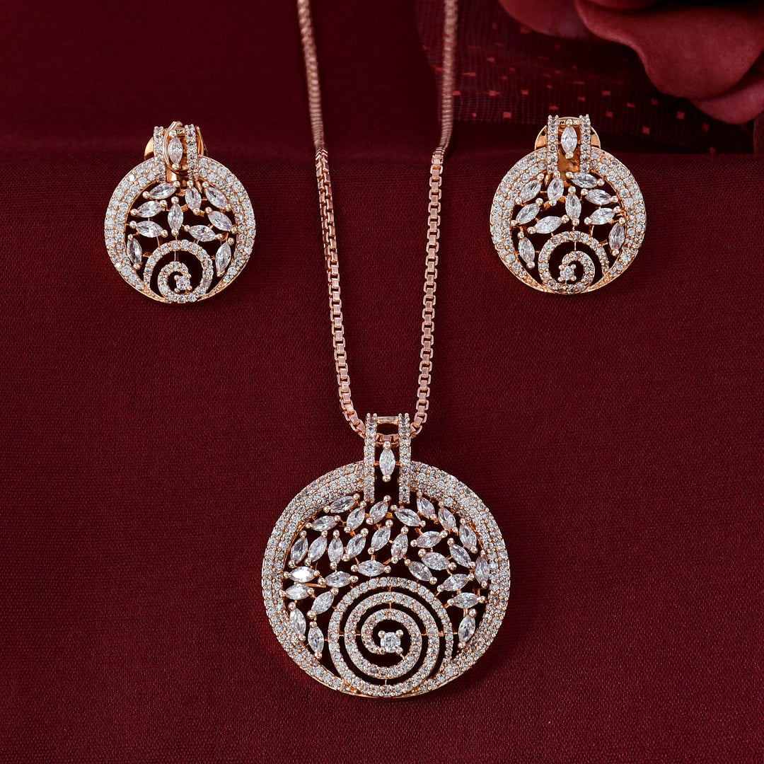 Designer Diamond Pendant Set