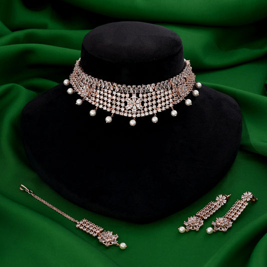 Zircon Choker Set