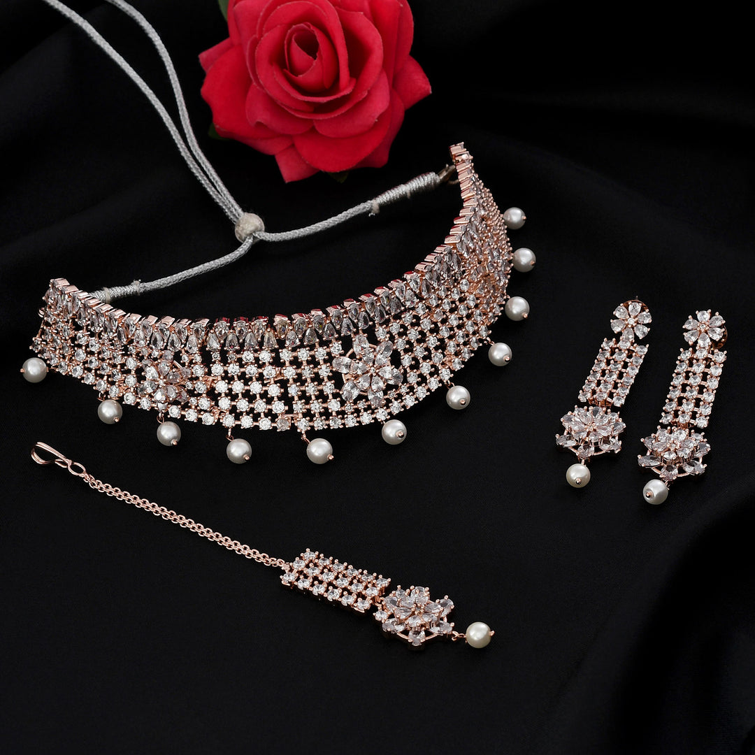 Zircon Choker Set