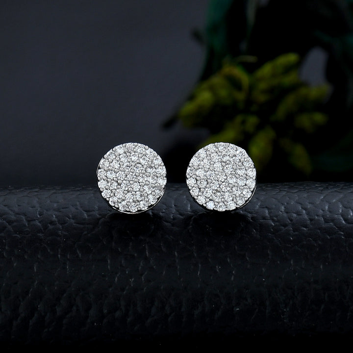 Round Shape Small Diamond Studs
