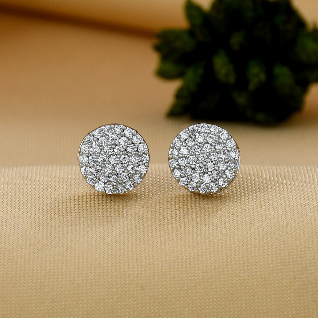 Round Shape Small Diamond Studs