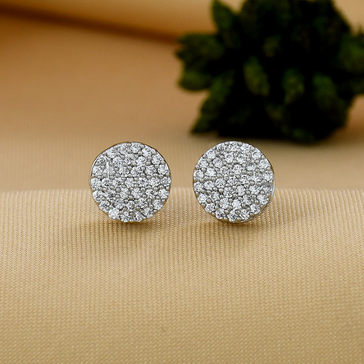 Round Shape Small Diamond Studs