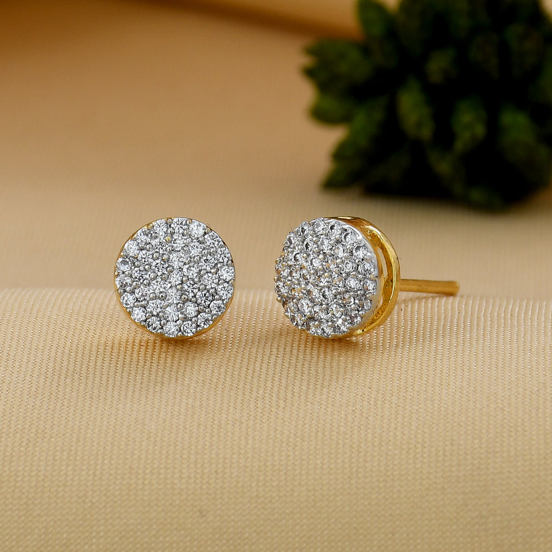 Round Shape Small Diamond Studs