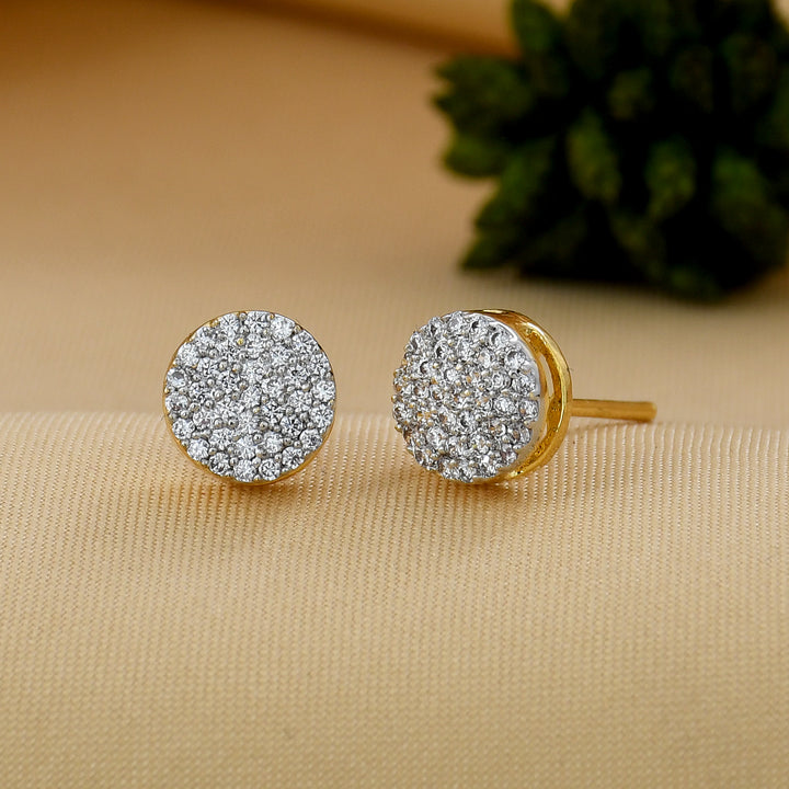 Round Shape Small Diamond Studs