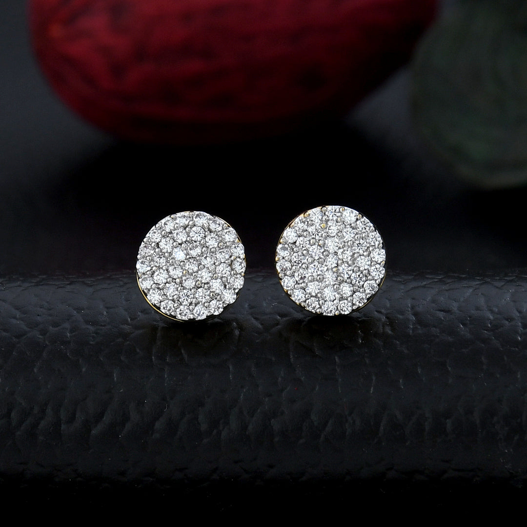 Round Shape Small Diamond Studs