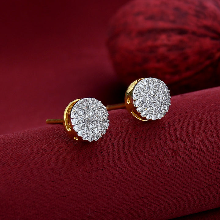 Round Shape Small Diamond Studs