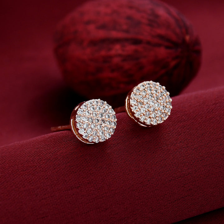 Round Shape Small Diamond Studs