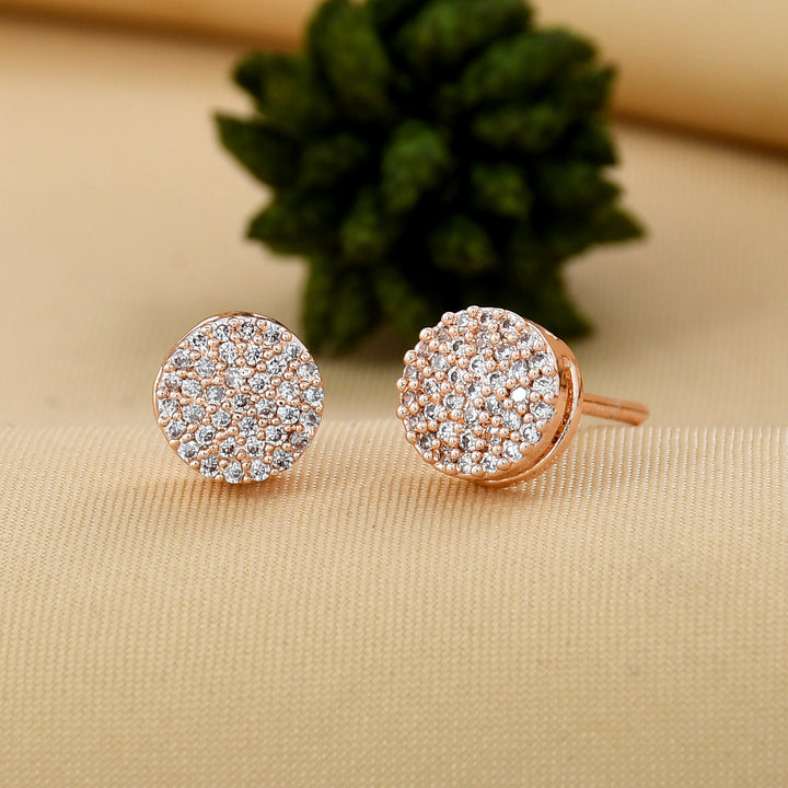 Round Shape Small Diamond Studs