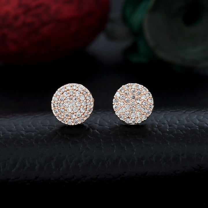 Round Shape Small Diamond Studs
