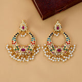 Gold Plated  Beautiful Chandbali Earrings