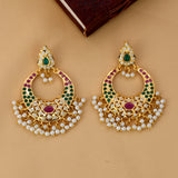Gold Plated  Beautiful Chandbali Earrings