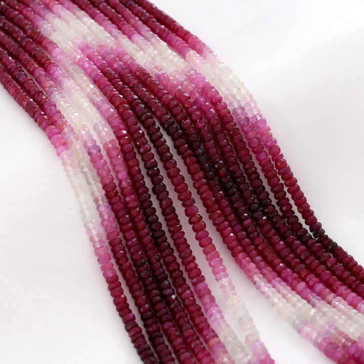 Natural Ruby Beaded Necklace