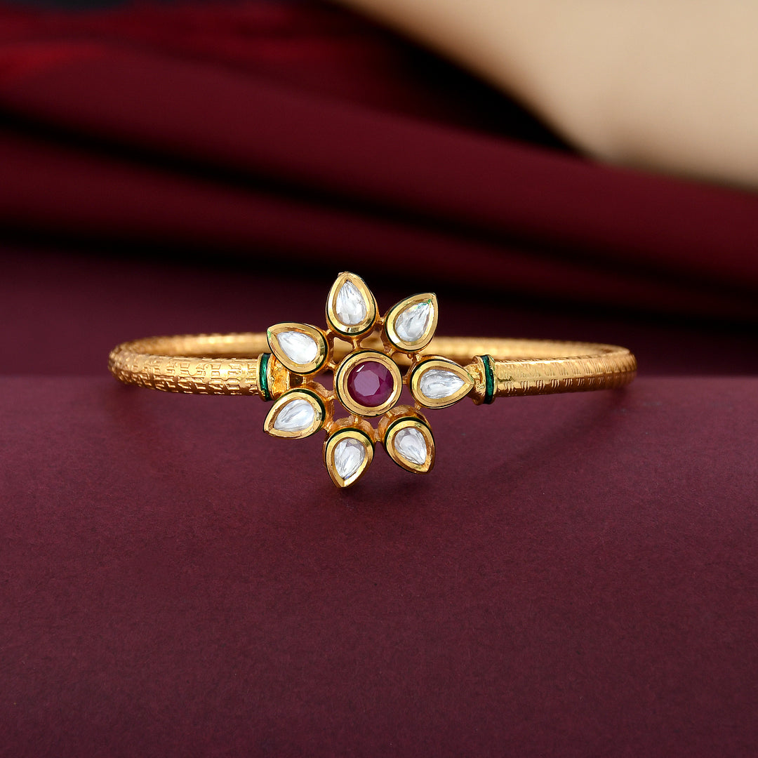 KUNDAN BRACELET WITH MEENAKARI WORK