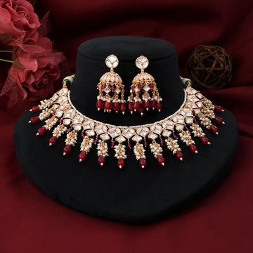 Kundan necklace set hot sale online shopping