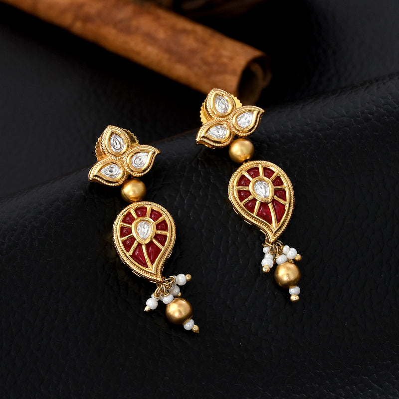 Rajwadi Style Kundan Necklace Set