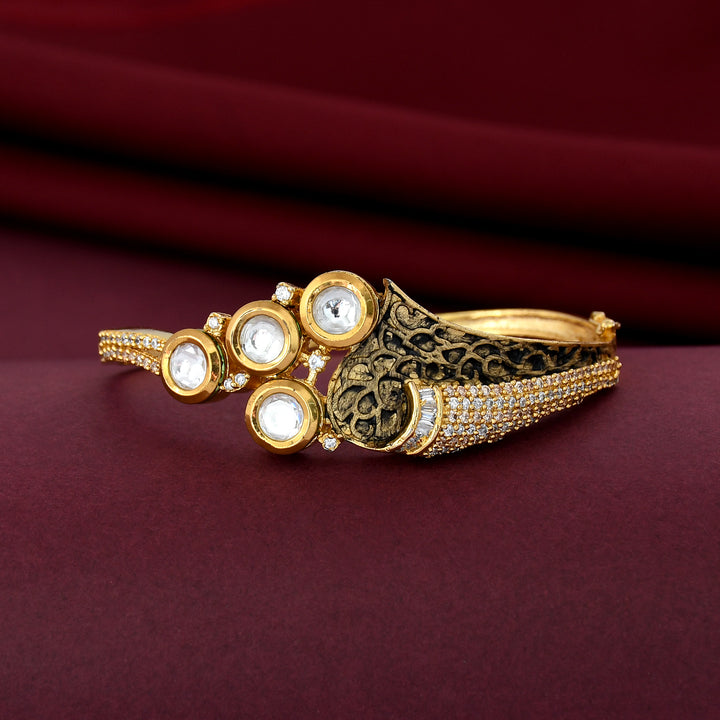 KUNDAN BRACELET WITH MEENAKARI WORK