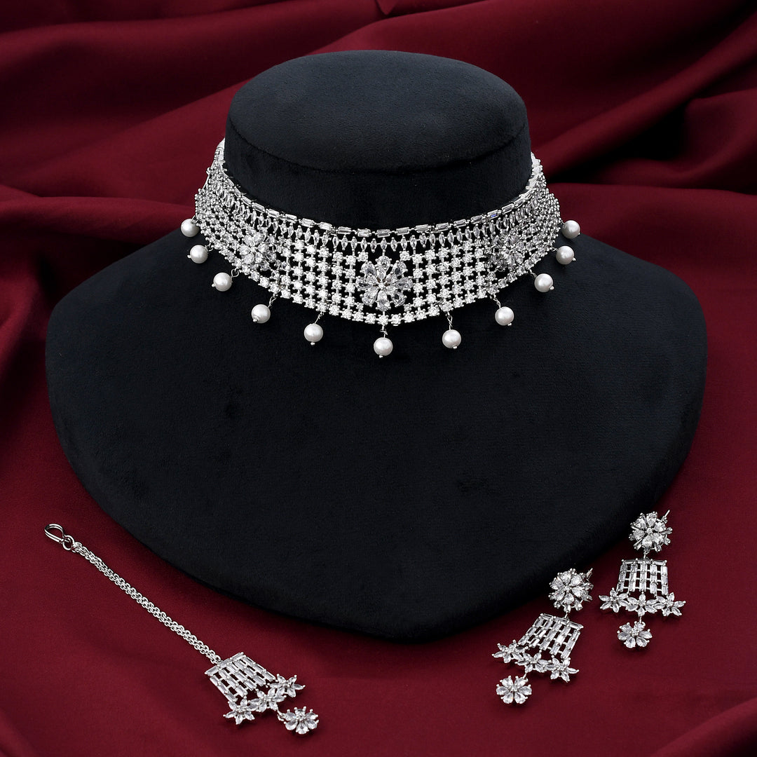 Zircon Choker Set