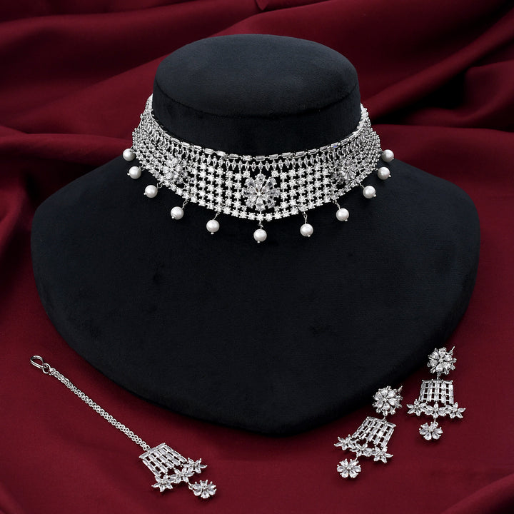 Zircon Choker Set