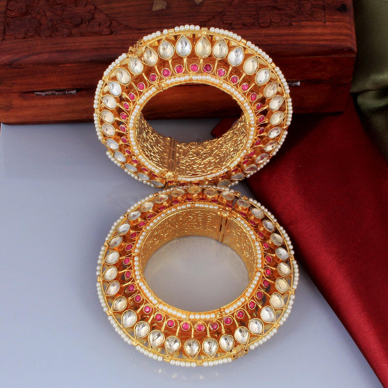 Premium Quality Kundan Traditional Art Kada - Rebaari Jewels