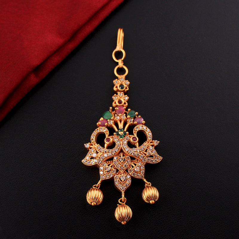 Gold Plated South Maang Tikka