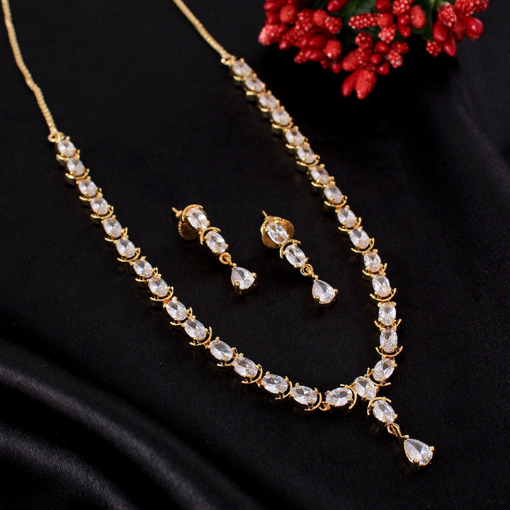 Multi Colour Single Line Necklace Set